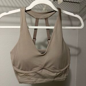 Whitney Simmons Gymshark Longline Bra Brown